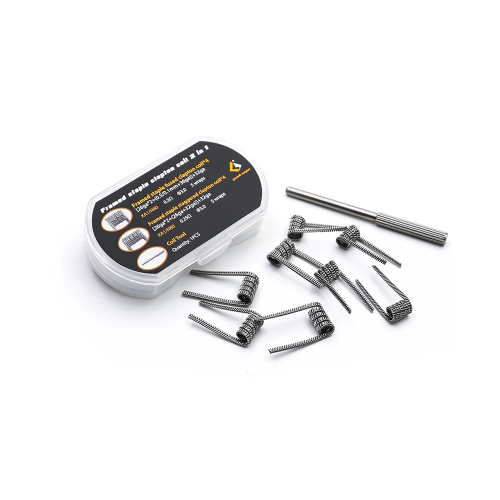original Geekvape Framed Staple Clapton Coil 2 in 1 withstand higher wattage electronic cigarette RDTA RTA RDA DIY coil
original Geekvape Framed Staple Clapton Coil 2 in 1 withstand higher wattage electronic cigarette RDTA RTA RDA DIY coil