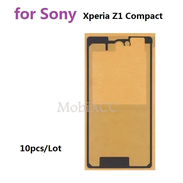 10 pcs/Lot Back Glass Adhesive Sticker for Sony Xperia Z1 Compact Cover Replacement Parts | Мобильные телефоны и