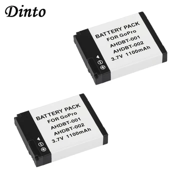 Dinto 2pcs AHDBT-001 AHDBT-002 AHDBT001 AHDBT 002 1100mAh 3.7V Li-ion Battery for Gopro HD Hero 1 2 960 Naked Surf Hero
Dinto 2pcs AHDBT-001 AHDBT-002 AHDBT001 AHDBT 002 1100mAh 3.7V Li-ion Battery for Gopro HD Hero 1 2 960 Naked Surf Hero