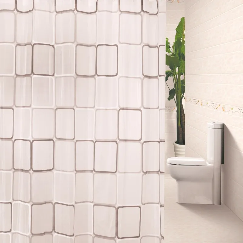 2016 WaterProof bath Curtain Square Pattern Home decor Bathroom Shower Curtain PEVA fabric shower curtain Free Shipping
2016 WaterProof bath Curtain Square Pattern Home decor Bathroom Shower Curtain PEVA fabric shower curtain Free Shipping
