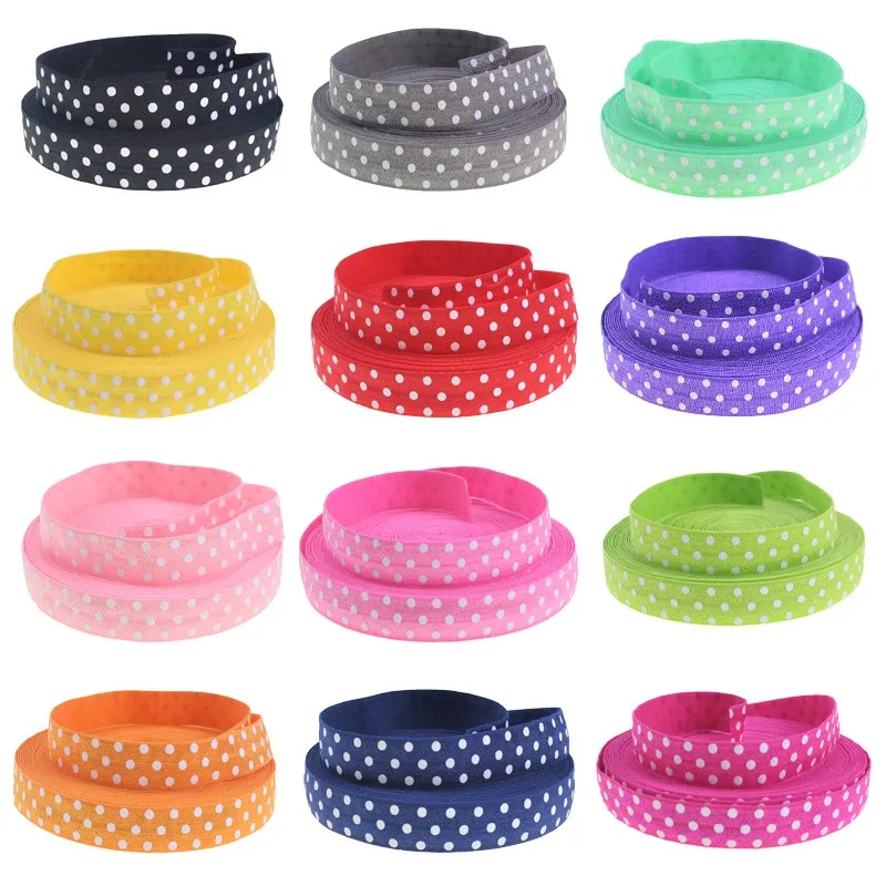 10yards/lot 5/8'' 15mm white polka dots FOE fold over elastic for DIY hair ites accessaries
10yards/lot 5/8'' 15mm white polka dots FOE fold over elastic for DIY hair ites accessaries