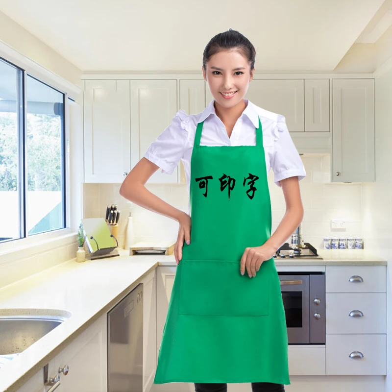 Fashion Apron For Women Adult Hanging Neck Kitchen Cooking Uniforms Supermarkets Waiter Aprons With Pockets Print Logo 
Fashion Apron For Women Adult Hanging Neck Kitchen Cooking Uniforms Supermarkets Waiter Aprons With Pockets Print Logo