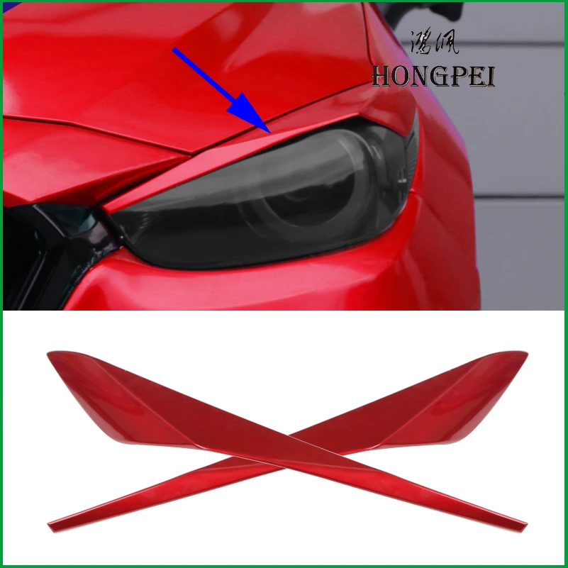 Car styling ABS Headlight Eyebrow Decorative Cover Sticker Trim For Mazda 3 M3 Axela 2017 2018 Exterior Decals Strips Parts
Car styling ABS Headlight Eyebrow Decorative Cover Sticker Trim For Mazda 3 M3 Axela 2017 2018 Exterior Decals Strips Parts