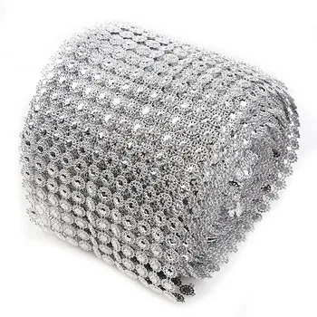 10 Yards 12 Rows 9mm Hollow Rhinestone Mesh Trim(Without Rhinestone)Silver ABS Plastic Sew On For DIY Craft Jewelry Decor
10 Yards 12 Rows 9mm Hollow Rhinestone Mesh Trim(Without Rhinestone)Silver ABS Plastic Sew On For DIY Craft Jewelry Decor