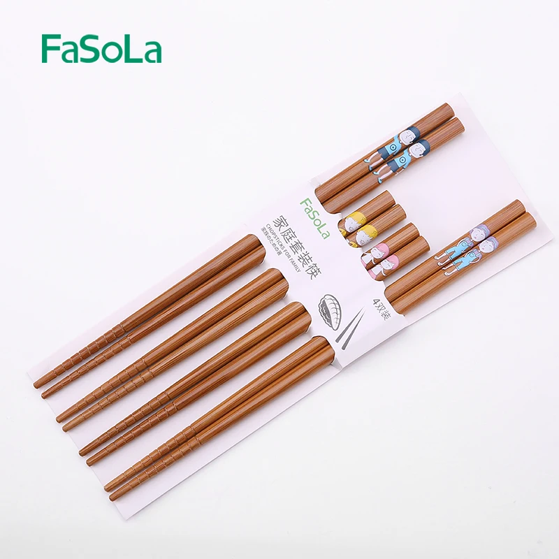 FaSoLa 4pair/set Natural Bamboo Wood Chopsticks Family Set Adult children Restaurant Sushi Chinese hot food Reusable Chopsticks
FaSoLa 4pair/set Natural Bamboo Wood Chopsticks Family Set Adult children Restaurant Sushi Chinese hot food Reusable Chopsticks