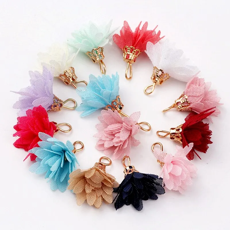 100pcs Mix Color 20mm Flower Tassel For Necklace Earring Findings Gold Caps Mini Tassels DIY Handmade Jewelry Accessories
100pcs Mix Color 20mm Flower Tassel For Necklace Earring Findings Gold Caps Mini Tassels DIY Handmade Jewelry Accessories