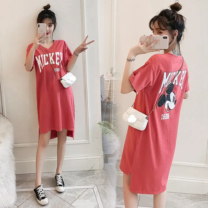 2019 spring and summer new maternity dress large size loose wear pregnant women dress cartoon print pregnancy skirt
2019 spring and summer new maternity dress large size loose wear pregnant women dress cartoon print pregnancy skirt