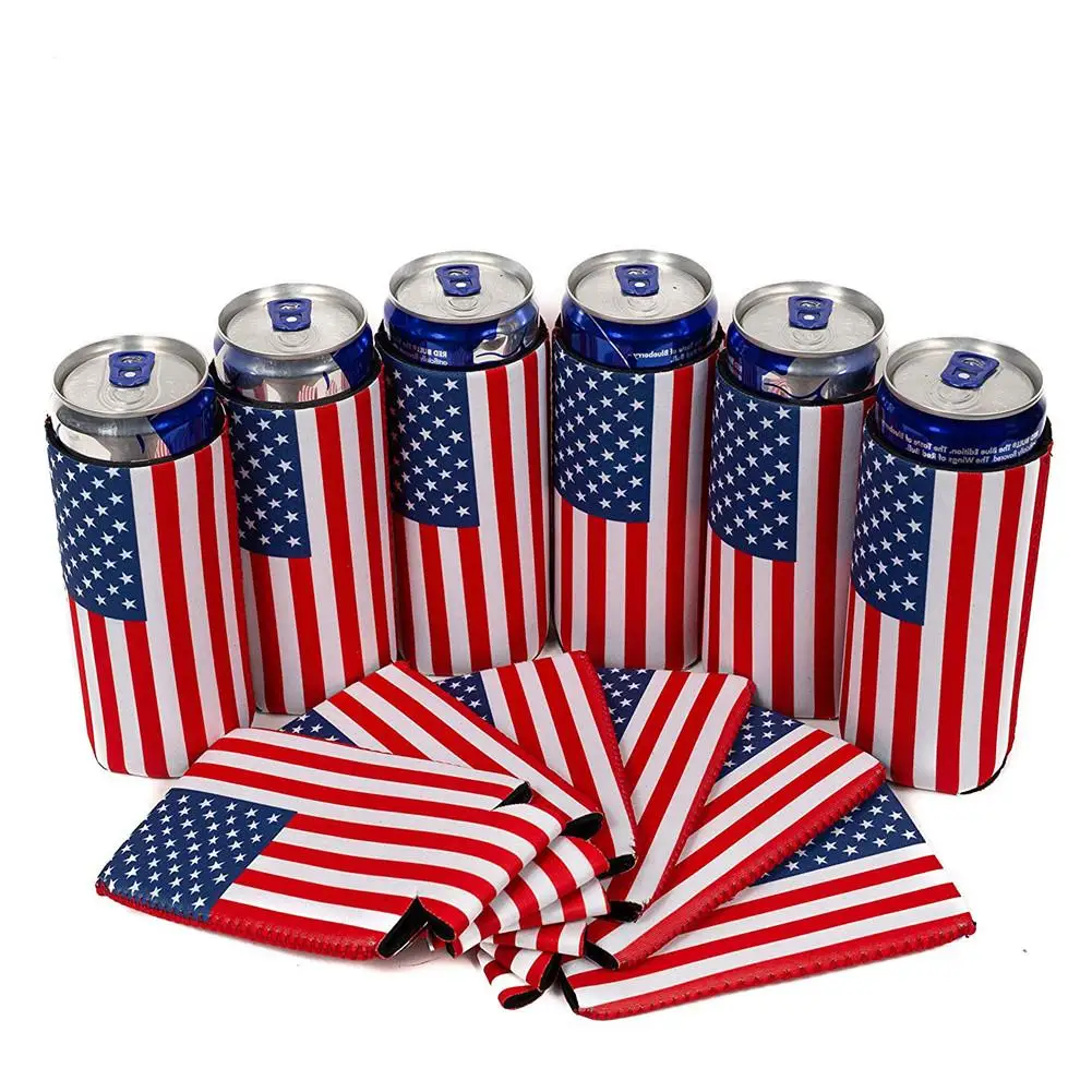 6PCS USA Flag Slim Can Cooler Beer Bottle Sleeve Cover 12 Oz Neoprene Coolies Perfect For Michelob Ultra Spiked Seltzer
6PCS USA Flag Slim Can Cooler Beer Bottle Sleeve Cover 12 Oz Neoprene Coolies Perfect For Michelob Ultra Spiked Seltzer