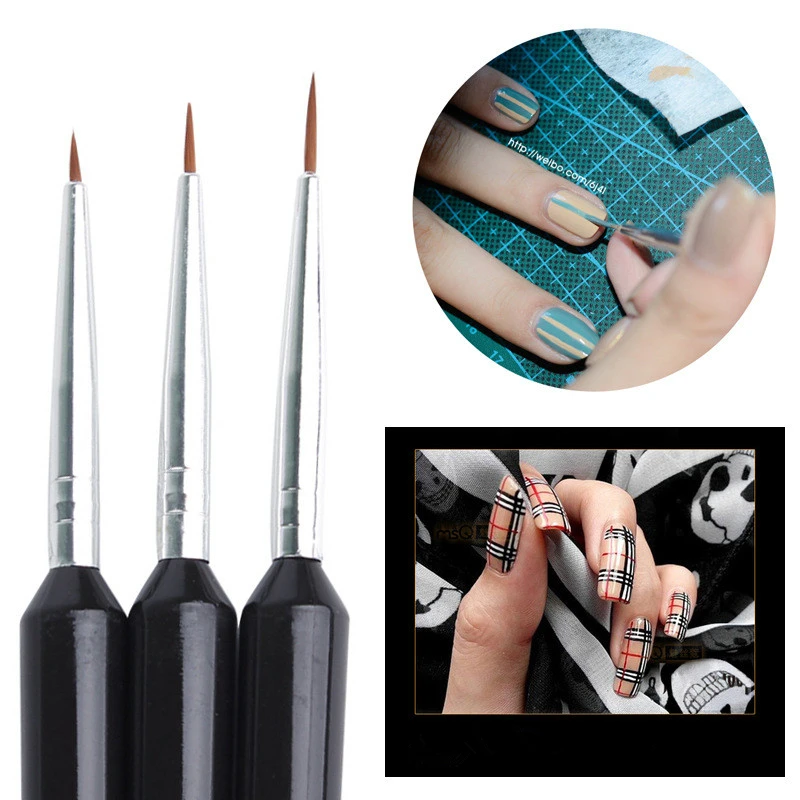 3pcs/set Professional Nail Art Carving Pen Dotting Tools Kit Drawing Pen Nail Paint Painting Striping Brush Black Acrylic Handle
3pcs/set Professional Nail Art Carving Pen Dotting Tools Kit Drawing Pen Nail Paint Painting Striping Brush Black Acrylic Handle