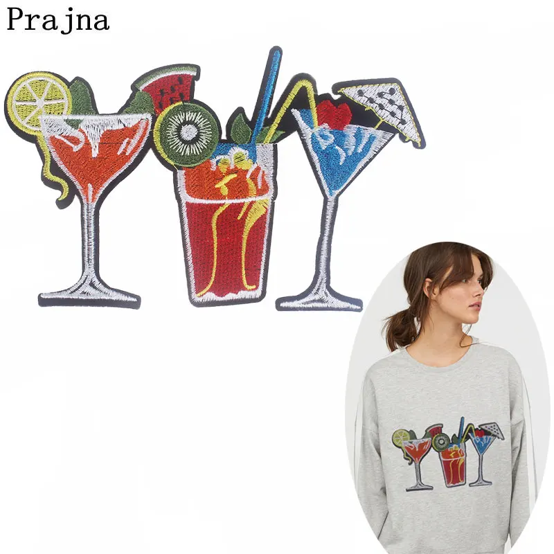 Prajna Cocktail Patch Embroidery Iron On Patches For Clothing Apple Wine Glass Diy Stickers Hawaii Summer Style Appliques F
Prajna Cocktail Patch Embroidery Iron On Patches For Clothing Apple Wine Glass Diy Stickers Hawaii Summer Style Appliques F