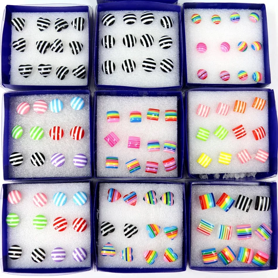 6Pcs/set Colorful Handmade Cute Plastic Button Square Earrings Baby Girls Cute Earring Colorful Button Stud Sets
6Pcs/set Colorful Handmade Cute Plastic Button Square Earrings Baby Girls Cute Earring Colorful Button Stud Sets