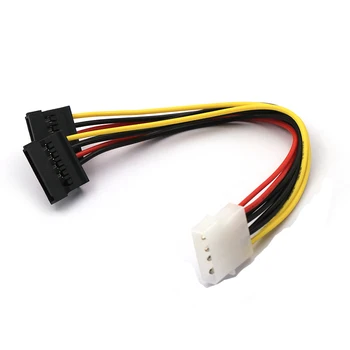 4 Pin IDE SATA Cable Male To 2 Female Adapterc Hard Disk SATA Power Supply Cable Computer Cables Converter
4 Pin IDE SATA Cable Male To 2 Female Adapterc Hard Disk SATA Power Supply Cable Computer Cables Converter
