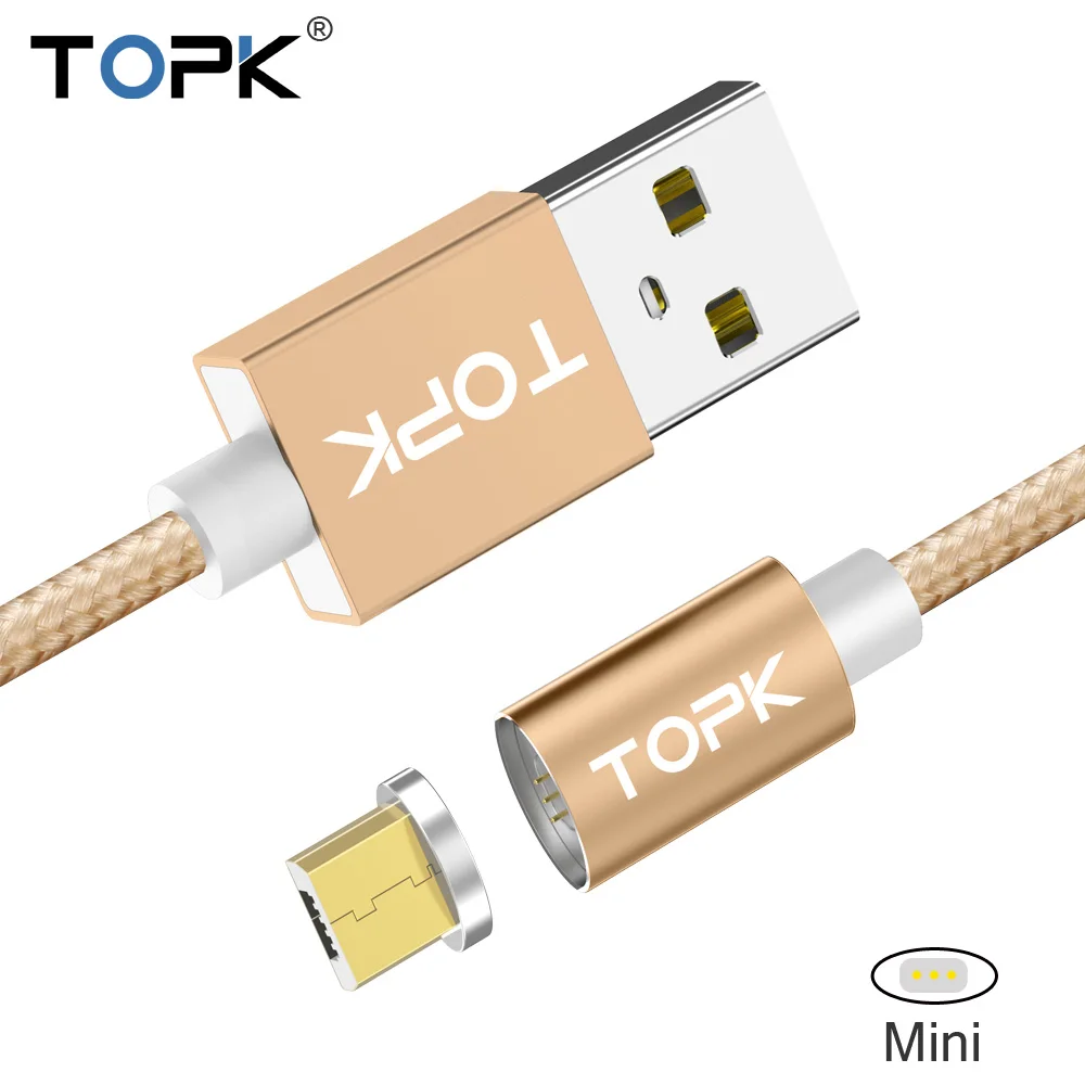 TOPK LED Magnetic Cable 1m & 2m Micro USB Cable Nylon Braided Magnet Charger Cable for Micro USB Phones
TOPK LED Magnetic Cable 1m & 2m Micro USB Cable Nylon Braided Magnet Charger Cable for Micro USB Phones