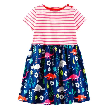 Jumping baby girls tutu dresses kids short sleeves cartoon dress dinosaurs girls dress cotton children Clothing Princess
Jumping baby girls tutu dresses kids short sleeves cartoon dress dinosaurs girls dress cotton children Clothing Princess