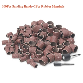 100Pcs 1/2" and 1/4" Sanding Band Sleeves Drum Kit Sandpaper Rubber 2 Mandrels G26 Whosale&DropShip
100Pcs 1/2" and 1/4" Sanding Band Sleeves Drum Kit Sandpaper Rubber 2 Mandrels G26 Whosale&DropShip