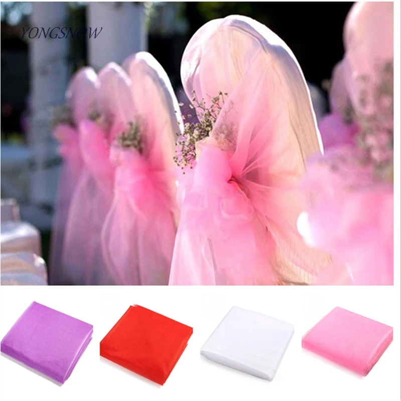 45cm*5meter Crystal Organza Sheer Tulle Roll Fabric For Chair Sash Arch Garland DIY Craft Wedding Party Home New year Decoration 
45cm*5meter Crystal Organza Sheer Tulle Roll Fabric For Chair Sash Arch Garland DIY Craft Wedding Party Home New year Decoration