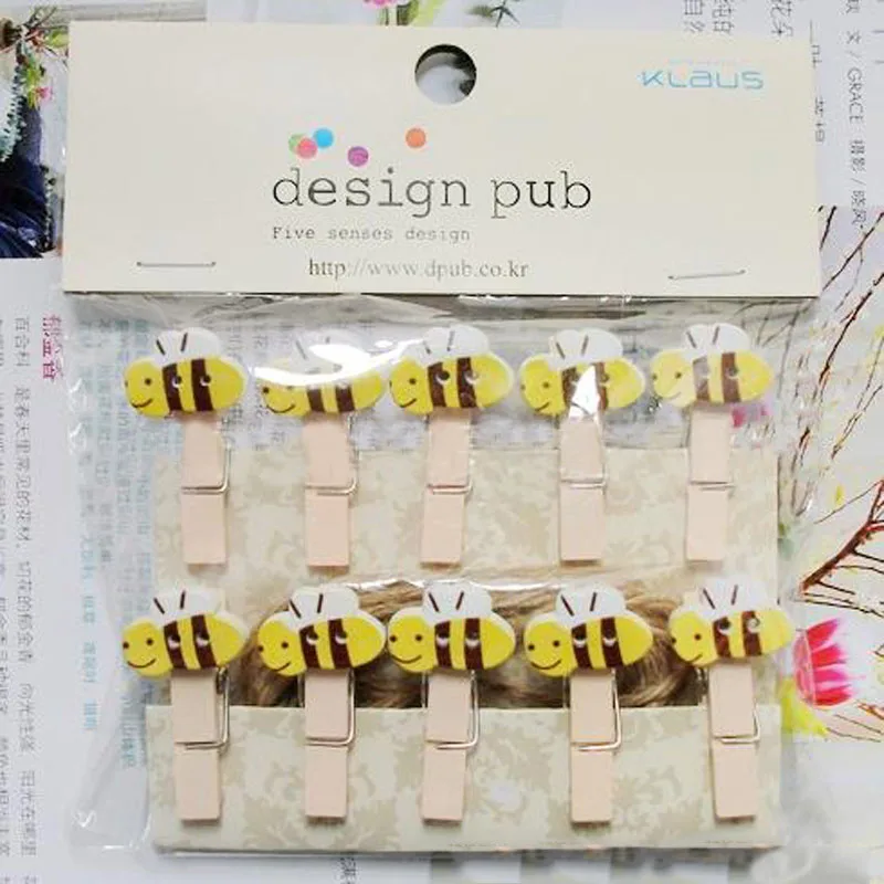 10 Pcs/set Cute DIY Insect Bee Wooden Paper Message Photo Wooden Clips Bookmark For Album With Rope Clips Party Decor 3.5*2cm
10 Pcs/set Cute DIY Insect Bee Wooden Paper Message Photo Wooden Clips Bookmark For Album With Rope Clips Party Decor 3.5*2cm