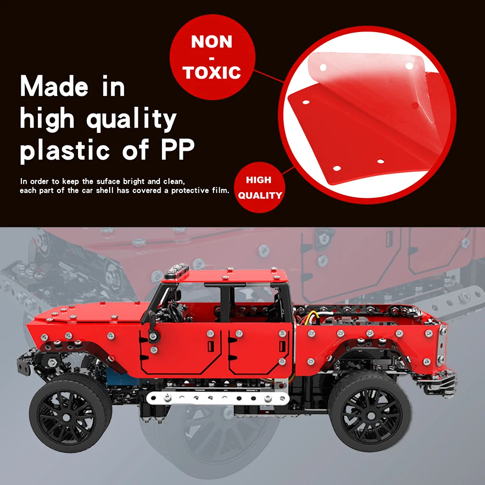 1/16 2CH Scale Mini RC Car Stainless Steel Remote Control Truck Toys DIY Assembling Pickup RC Car for Kids Gift
1/16 2CH Scale Mini RC Car Stainless Steel Remote Control Truck Toys DIY Assembling Pickup RC Car for Kids Gift