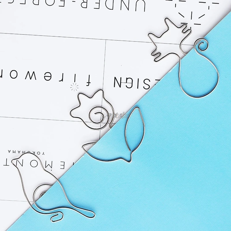 5Pcs Animal Pattern Metal Paper Clip Pin Book Bookmark Memo Office School Drop ship
5Pcs Animal Pattern Metal Paper Clip Pin Book Bookmark Memo Office School Drop ship
