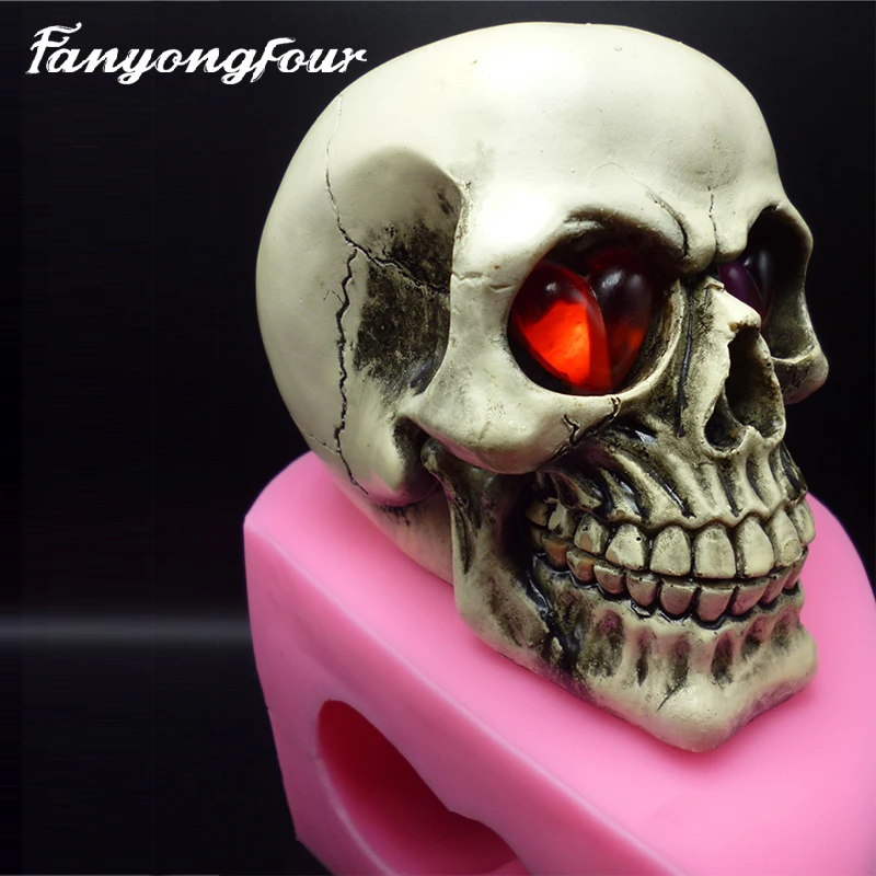 3D Skull Heads Silicone Molds Sugar Chocolate Candy Soaps Candles Tools Kitchen Baking Free Shipping
3D Skull Heads Silicone Molds Sugar Chocolate Candy Soaps Candles Tools Kitchen Baking Free Shipping