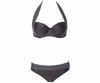 New Sexy High Waisted Halter Top Push Up Plus Size Bikini Set Swimwear