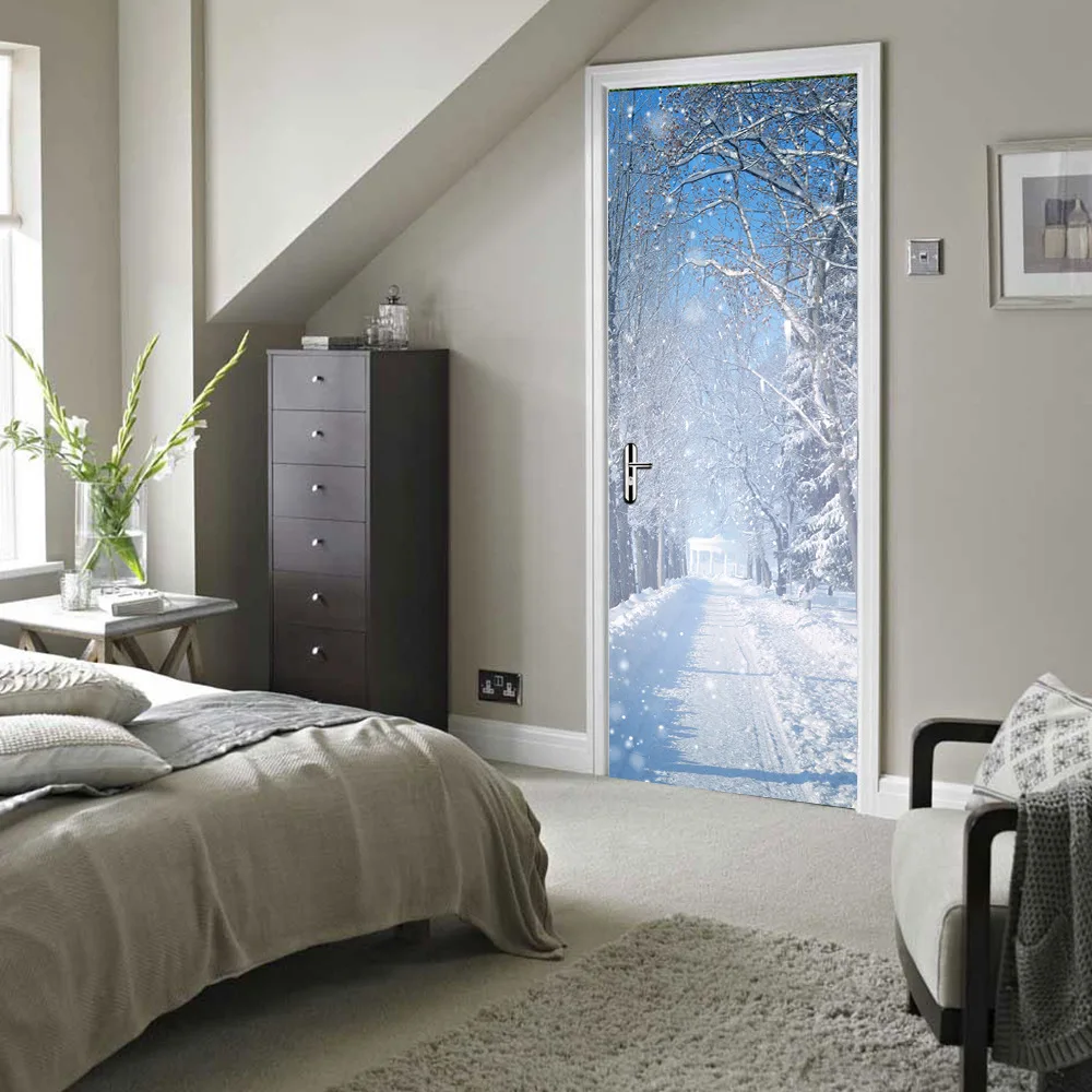 Winter Snow Landscape Decorative Door Stickers Home Decor Creative 3D Vinyl Art Mural Waterproof Self Adhesive Wallpaper
Winter Snow Landscape Decorative Door Stickers Home Decor Creative 3D Vinyl Art Mural Waterproof Self Adhesive Wallpaper
