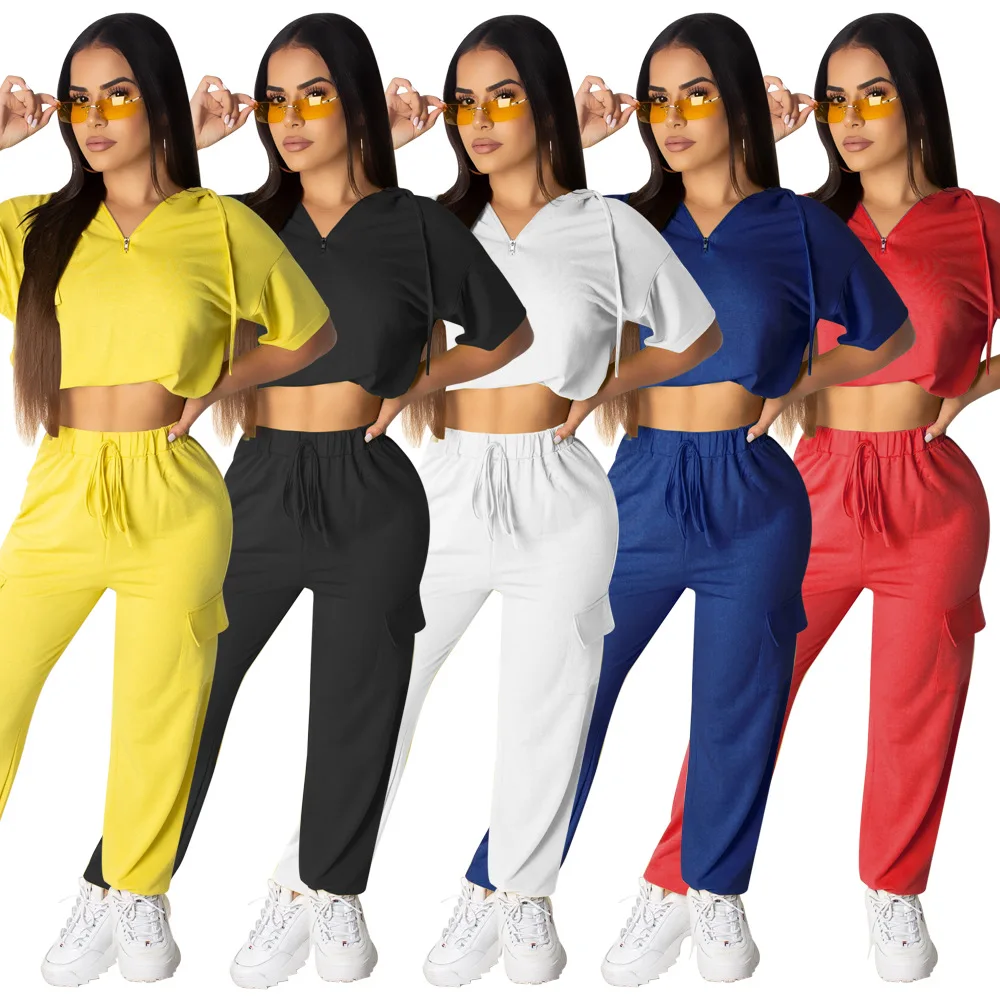Summer Tracksuit Women 2 Piece Set Hoodie Top And Long Pants Casual Zipper Sweatshirt Sweat Suit Two Piece Sporting Suit Outfits
Summer Tracksuit Women 2 Piece Set Hoodie Top And Long Pants Casual Zipper Sweatshirt Sweat Suit Two Piece Sporting Suit Outfits