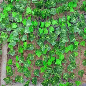 

2.5m Artificial Ivy Leaf Garland Plants Vine Fake Foliage Flowers Home Decor Plastic Artificial Flower Rattan Evergreen Cirrus