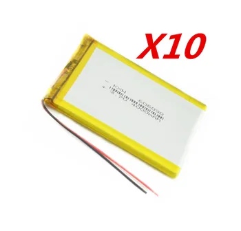 10Pcs 3.7V 606090 4000mAh Rechargeable Lipo Battery Tablet Dvd Camera GPS Electric Toys Laptop Lithium Polymer Battery
10Pcs 3.7V 606090 4000mAh Rechargeable Lipo Battery Tablet Dvd Camera GPS Electric Toys Laptop Lithium Polymer Battery