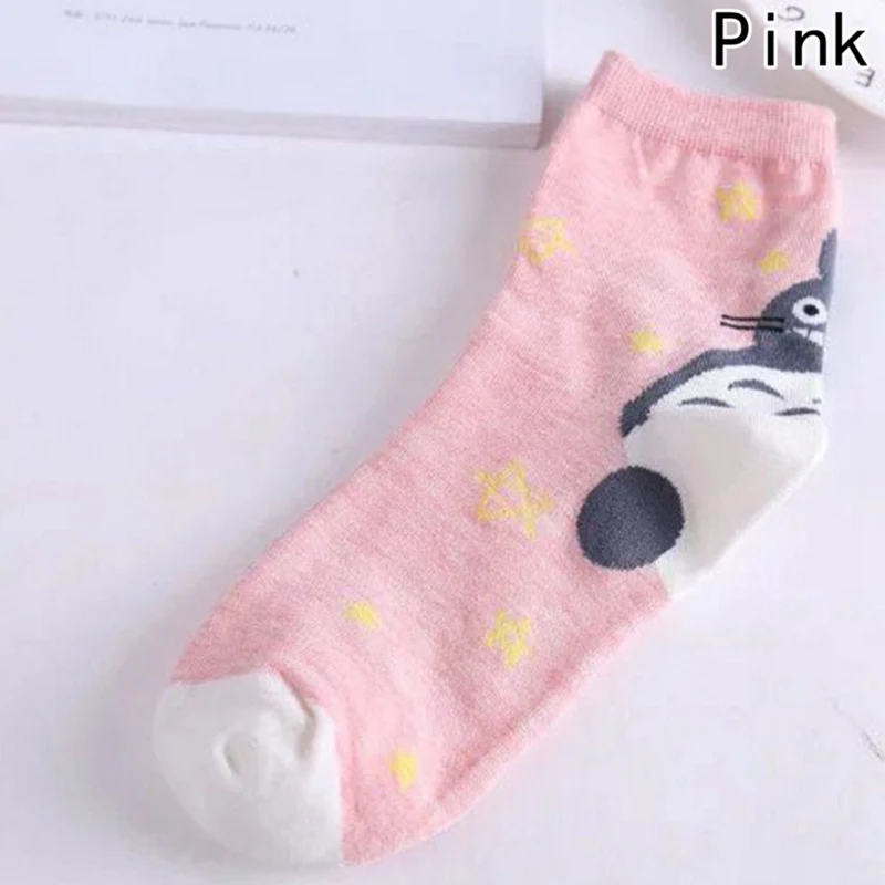 New Creative Funny Novelty Totoro Animal Women Fashion Cute Socks Lovely Cartoon Harajuku meias short tube crew for women