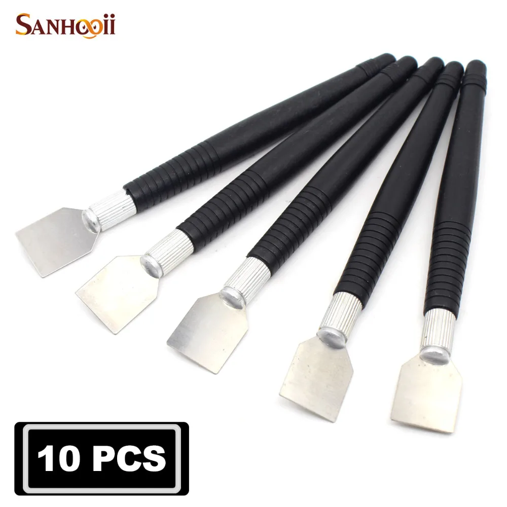 SANHOOII 10pcs Tin Scraper Metal Solder Paste Stirring Knife Phone Repair Opening Pry Tool BGA Welding Gadget Accessories
SANHOOII 10pcs Tin Scraper Metal Solder Paste Stirring Knife Phone Repair Opening Pry Tool BGA Welding Gadget Accessories