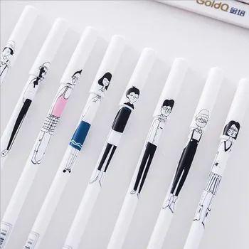 2pcs/lot Contract Hand-painted characters gel pen/black ink 0.38mm/Good quality/School supplies/ stationery/papelaria G073
2pcs/lot Contract Hand-painted characters gel pen/black ink 0.38mm/Good quality/School supplies/ stationery/papelaria G073