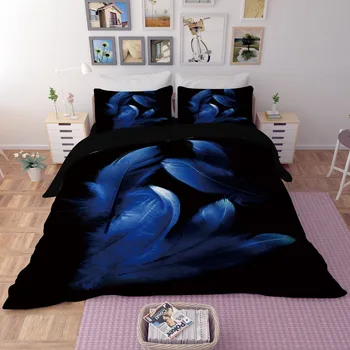 Beautiful Feather Print Bedding Set Twin Queen King Size Flat Bed Sheet with Pillowcase Duvet Covers Modern Home Textiles
Beautiful Feather Print Bedding Set Twin Queen King Size Flat Bed Sheet with Pillowcase Duvet Covers Modern Home Textiles