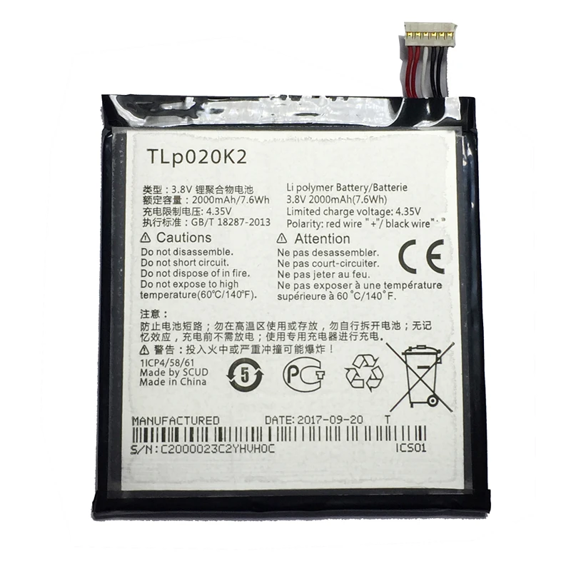 KiKiss TLP020K2 TLp020Kj 2000mAh Mobile Phone Battery For Alcatel One Touch 6039H 6039Y 6039K Idol 3 4.7 Inches Lithium Battery
KiKiss TLP020K2 TLp020Kj 2000mAh Mobile Phone Battery For Alcatel One Touch 6039H 6039Y 6039K Idol 3 4.7 Inches Lithium Battery