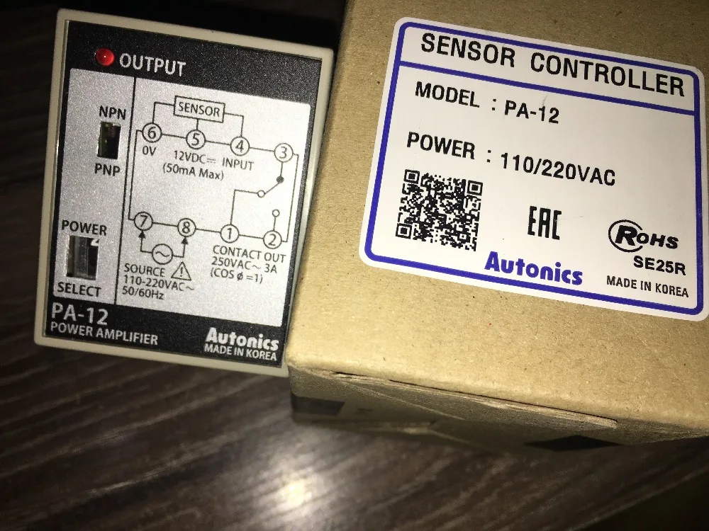 100% Autonics sensor controller PA-12 new version 110/220vac power amplifier original
100% Autonics sensor controller PA-12 new version 110/220vac power amplifier original