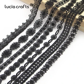 Lucia crafts 5yards/lot Multi Size Option Black Lace Fabric Ribbons DIY Sewing Garment Handmade Accessories N0811
Lucia crafts 5yards/lot Multi Size Option Black Lace Fabric Ribbons DIY Sewing Garment Handmade Accessories N0811