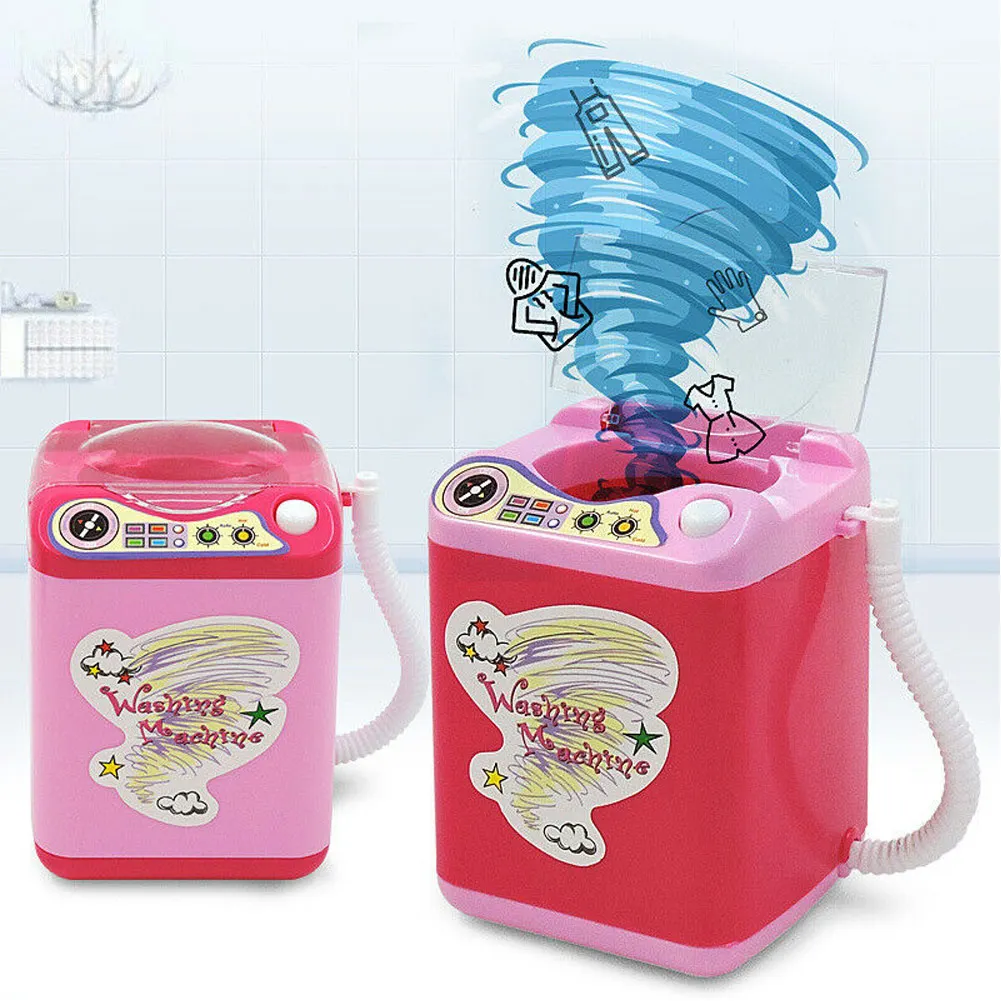Mini Makeup Brush Cleaning Electric Pink Washing Machine Toys Pretend Play Kids Toys Children Furniture Toys Children's Day Gift
Mini Makeup Brush Cleaning Electric Pink Washing Machine Toys Pretend Play Kids Toys Children Furniture Toys Children's Day Gift