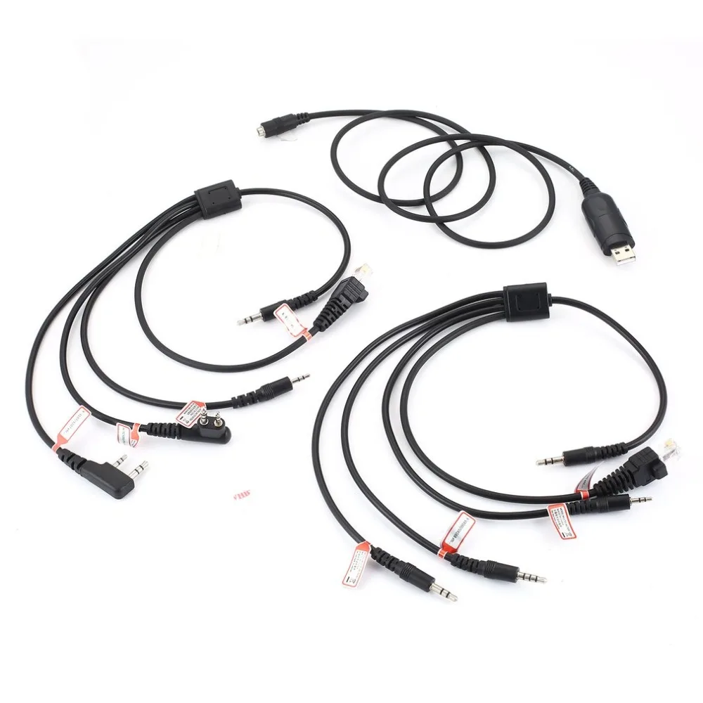 Multifunction 8-in-1 Write Frequency Line USB Programming Cable For Walkie Talkie Baofeng UV-5R Car Radio CD Software | Мобильные