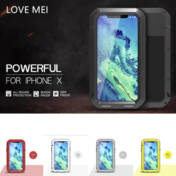 LOVEMEI EXTREME Cover For iPhone X Case Drop-proof Dirt-proof Aluminum Metal Glass Cover For iPhoneX Case Protective Shield
LOVEMEI EXTREME Cover For iPhone X Case Drop-proof Dirt-proof Aluminum Metal Glass Cover For iPhoneX Case Protective Shield
