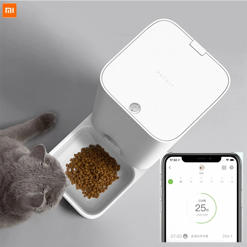 New Xiaomi Smart Kitten Pets Feeder Fully Removable Washable Freshly Stored 1.5kg Cat Food Wifi Wireless Remote Control For Cat
New Xiaomi Smart Kitten Pets Feeder Fully Removable Washable Freshly Stored 1.5kg Cat Food Wifi Wireless Remote Control For Cat