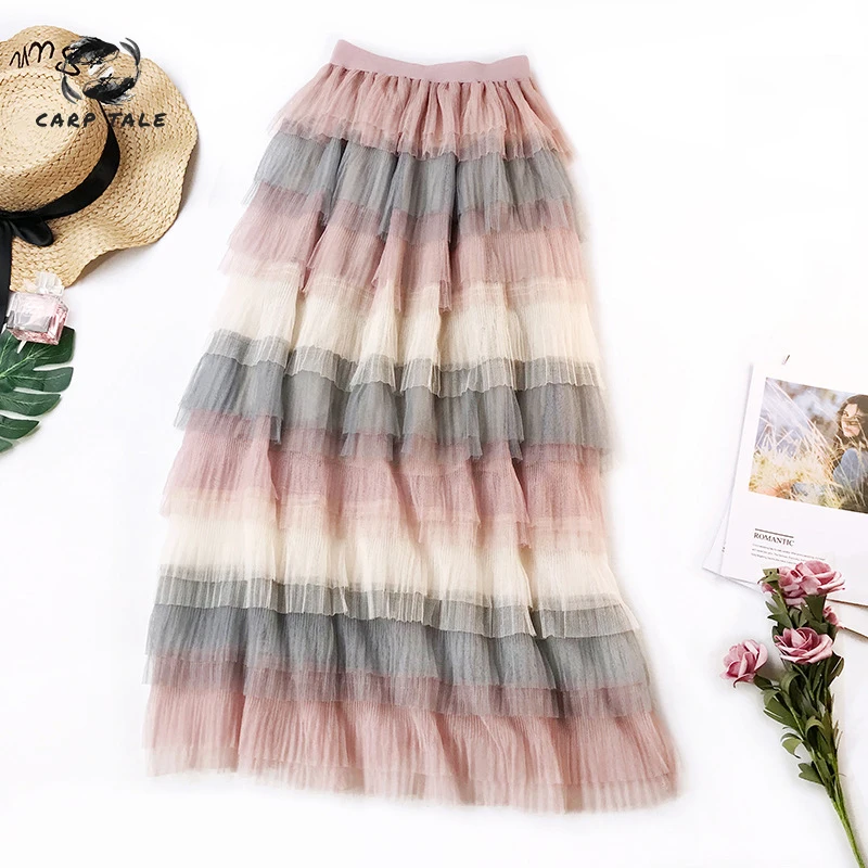 AliExpress outside Europe and the United States wind rainbow skirt layer mesh cake skirt gradient color ladies long skirt
AliExpress outside Europe and the United States wind rainbow skirt layer mesh cake skirt gradient color ladies long skirt
