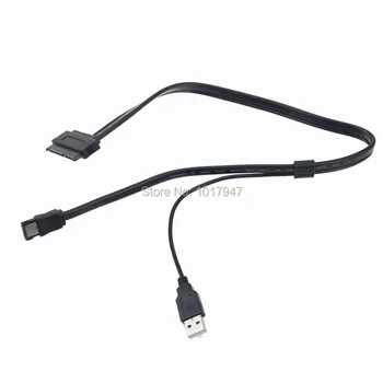 2PCS lot SATA 22P Female to eSATA 7P USB Male Date Power Supply Extension Cable Cord 50cm
2PCS lot SATA 22P Female to eSATA 7P USB Male Date Power Supply Extension Cable Cord 50cm
