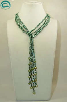 Unique Pearls jewellery Store 120cm Green Baroque Freshwater Pearl Necklace Handmade Charming Women Gift For Birthday Party
Unique Pearls jewellery Store 120cm Green Baroque Freshwater Pearl Necklace Handmade Charming Women Gift For Birthday Party