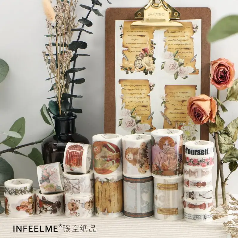 Creative Europe Retro Animal Rabbit Rose Decoration Washi Tape DIY Diary Planner Scrapbook Masking Decorative Adhesive Tape
Creative Europe Retro Animal Rabbit Rose Decoration Washi Tape DIY Diary Planner Scrapbook Masking Decorative Adhesive Tape