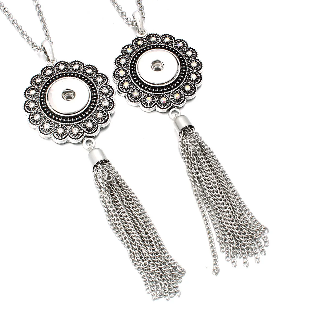 New DIY Snap Jewelry Charms Crystal Round Tassels Snap Pendant Necklace Fit 18MM Snap Buttons Fashion Accessories ZG275
New DIY Snap Jewelry Charms Crystal Round Tassels Snap Pendant Necklace Fit 18MM Snap Buttons Fashion Accessories ZG275