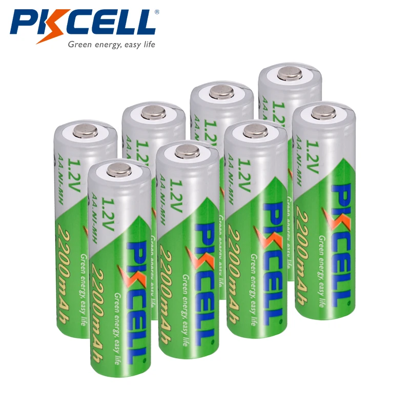 8Pcs/lot Best Quality AA Battery 1.2V 2200mAh Ni-MH Low Self-discharge Durable Rechargeable Batteries
8Pcs/lot Best Quality AA Battery 1.2V 2200mAh Ni-MH Low Self-discharge Durable Rechargeable Batteries