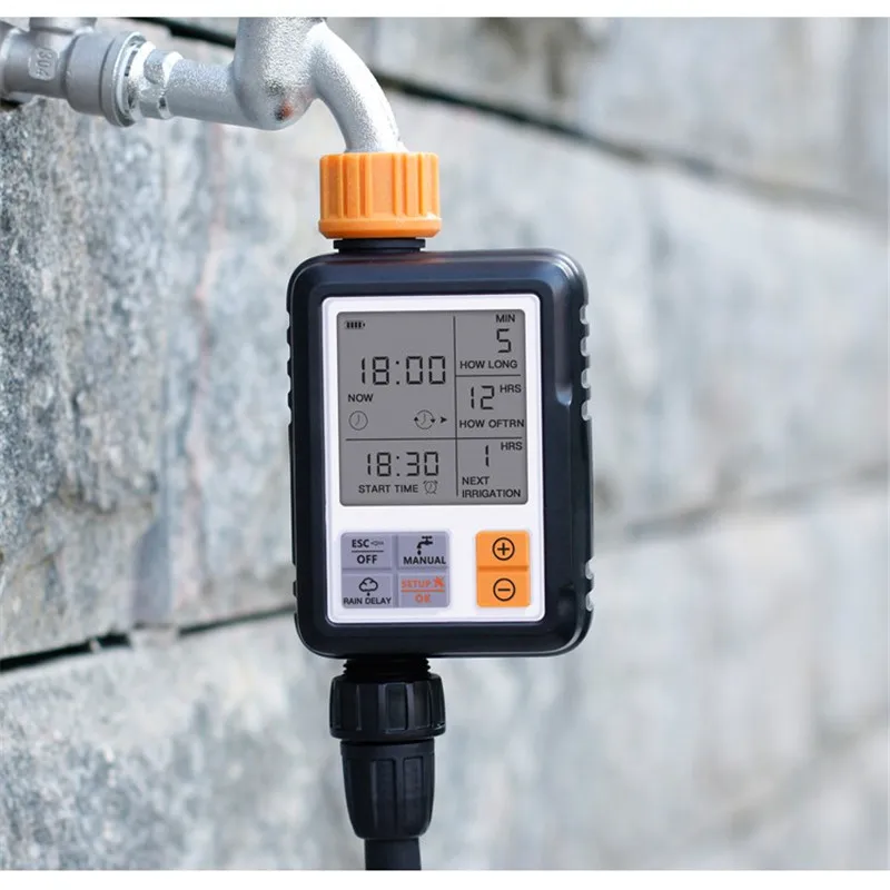 Automatic Electronic Water Timer LCD Screen Sprinkler Controller Outdoor Garden Timer Automatic Watering Device Irrigation Tools
Automatic Electronic Water Timer LCD Screen Sprinkler Controller Outdoor Garden Timer Automatic Watering Device Irrigation Tools