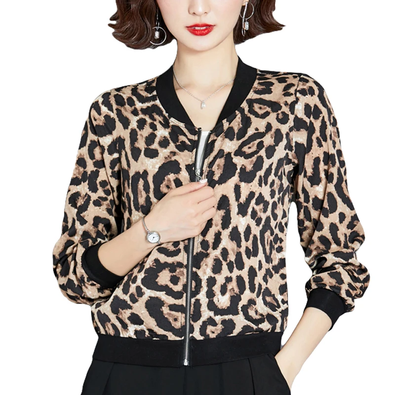 2019 Autumn Bomber Jacket Leopard Women Zipper Thin Chaqueta Mujer Summer Plus Size Biker Jacket Long Sleeve Basic Female Veste
2019 Autumn Bomber Jacket Leopard Women Zipper Thin Chaqueta Mujer Summer Plus Size Biker Jacket Long Sleeve Basic Female Veste