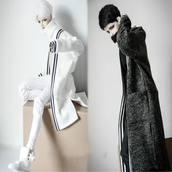 BJD coat A198 Angola strip length cardigan ~2 color bjd uncle 1/3 1/4 
BJD coat A198 Angola strip length cardigan ~2 color bjd uncle 1/3 1/4