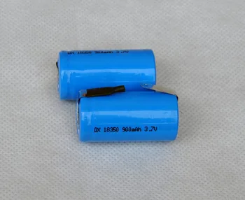2PCS 3.7V 18350 li-ion rechargeable battery 900mah lithium ion li-ion cell with welding tab pins flat top
2PCS 3.7V 18350 li-ion rechargeable battery 900mah lithium ion li-ion cell with welding tab pins flat top